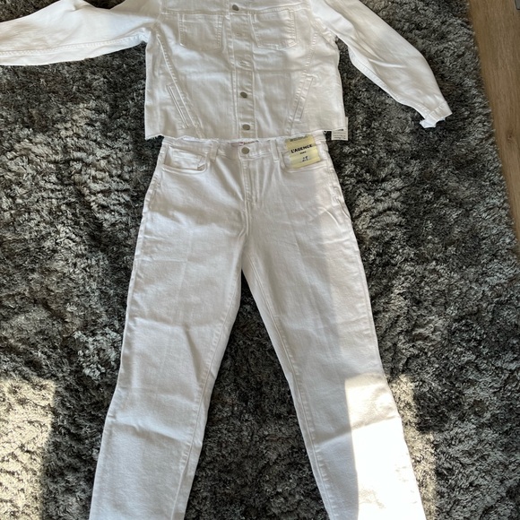 Authentic All White L’Agence Sara high rise cropped slim jeans size 29 - Picture 14 of 16